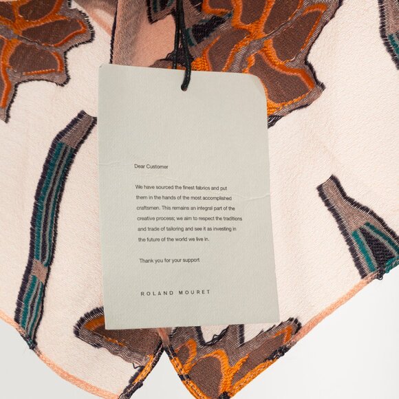 Roland Mouret PS/18 Thomas Pale Pink-Multi Iris Fils Coupe Top - Picture 6 of 13